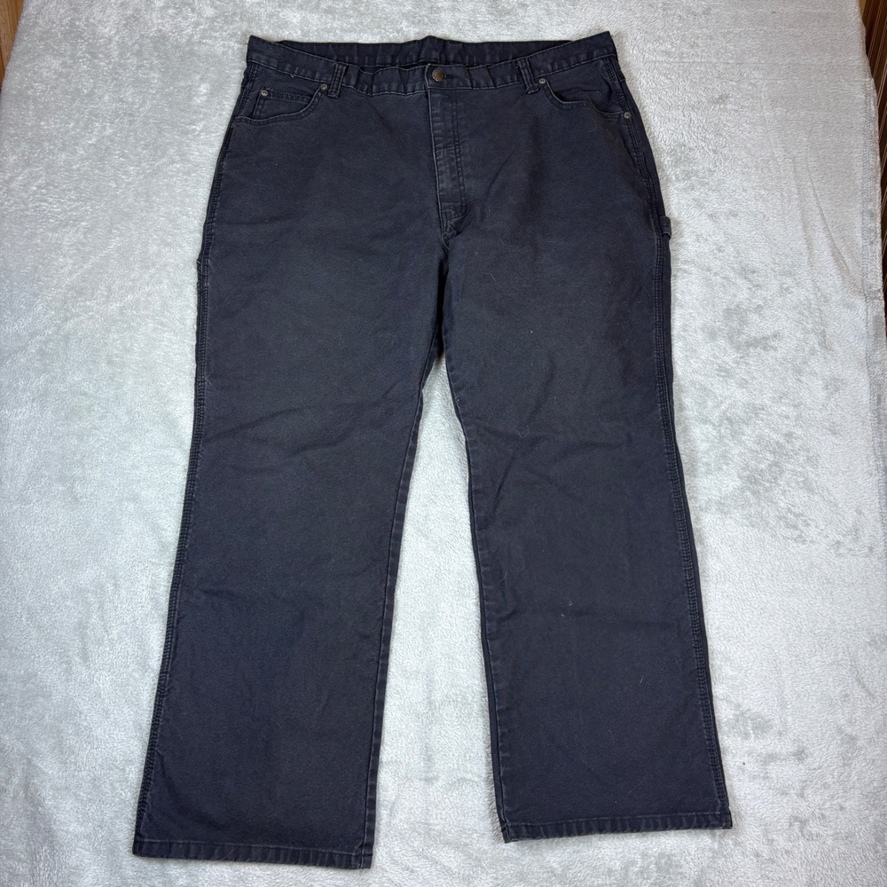 Dickies Pants Men 42x30 Relaxed Fit Carpenter Black Stretch Utility Workwear